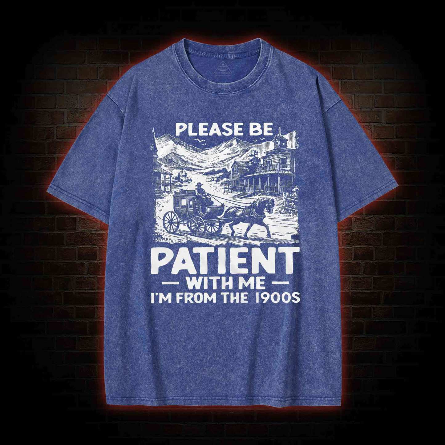 Men's Funny I am from 1900s Washed T-shirt