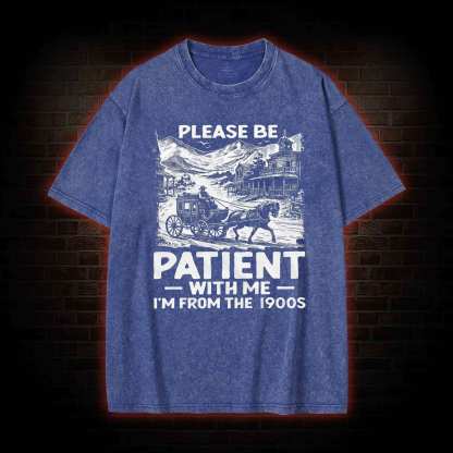 Men's Funny I am from 1900s Washed T-shirt