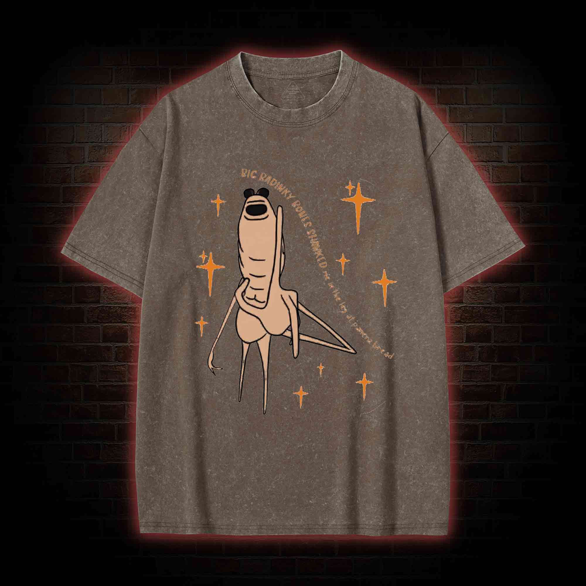 Marcus the Worm Washed T-shirt