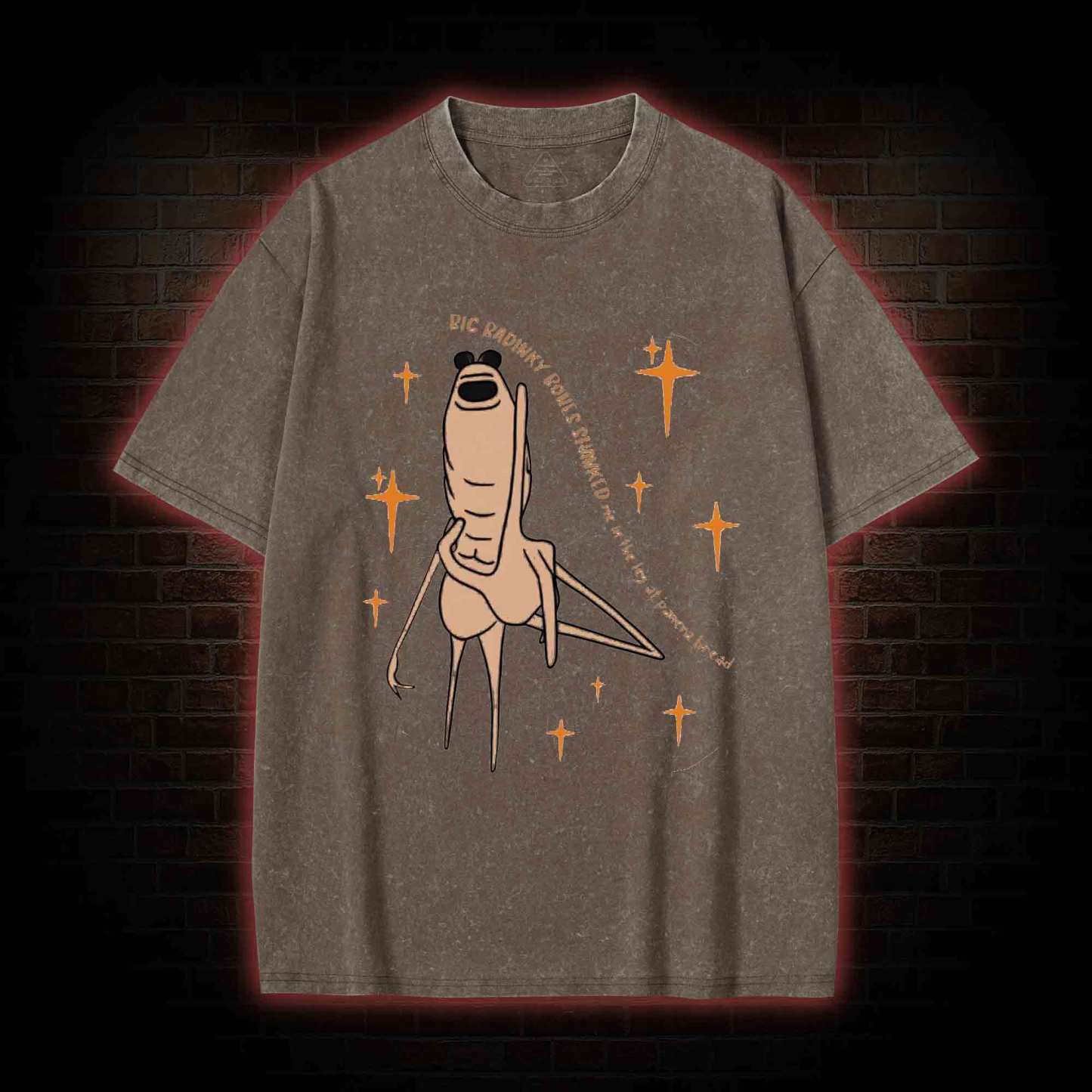 Marcus the Worm Washed T-shirt