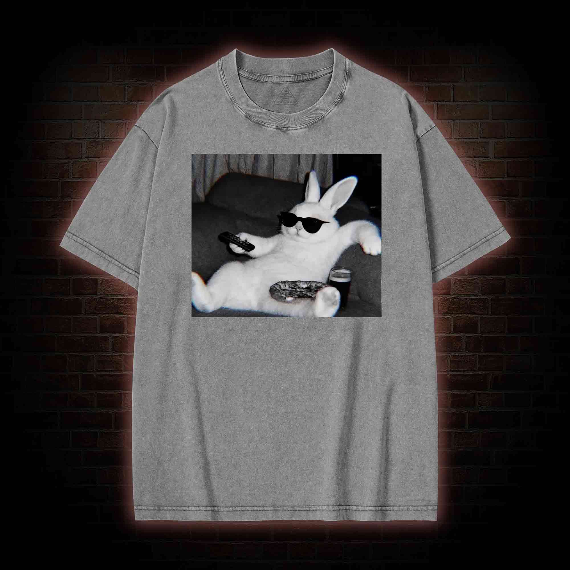 Chill Easter Bunny Washed T-shirt