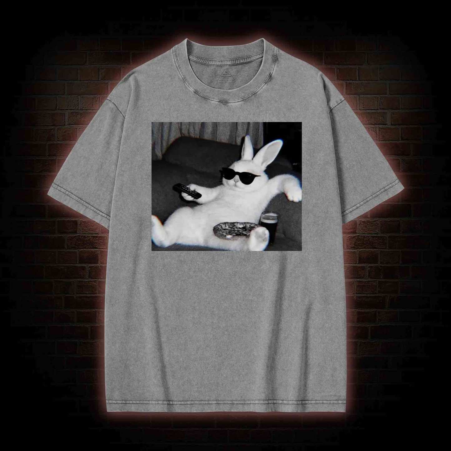 Chill Easter Bunny Washed T-shirt