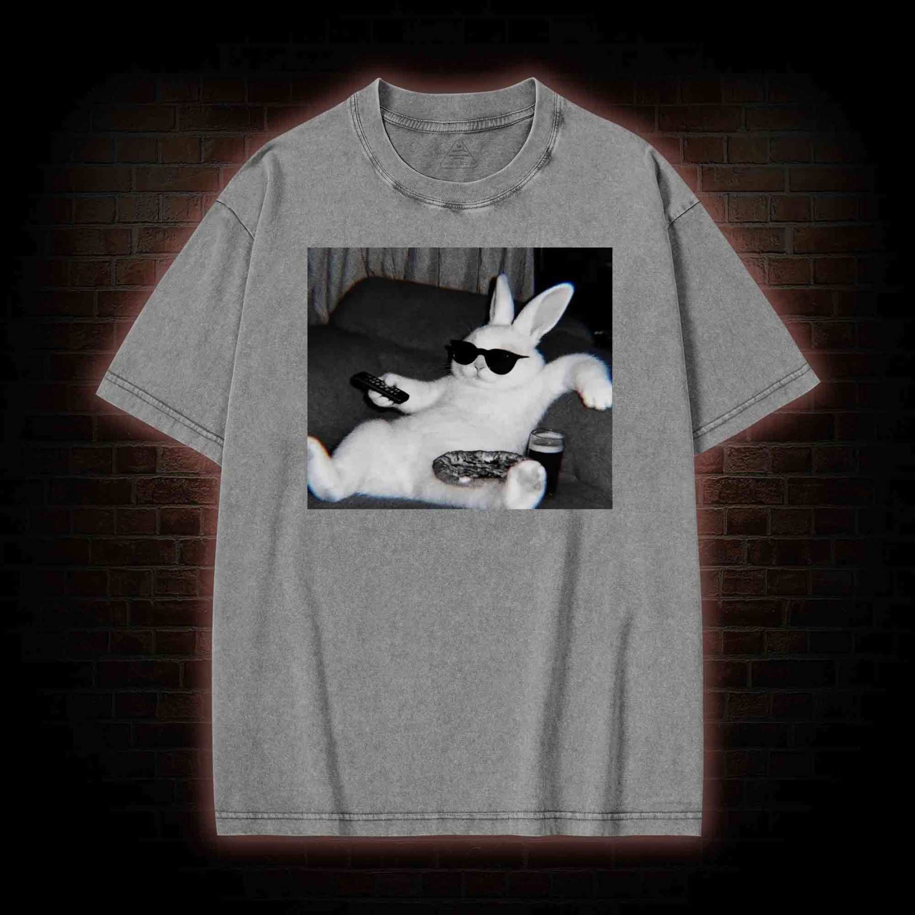 Chill Easter Bunny Washed T-shirt