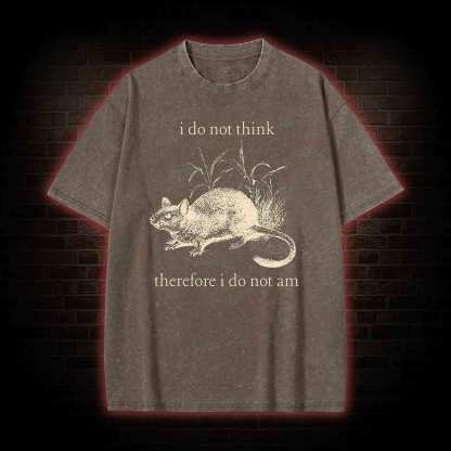 Funny Rat Washed T-shirt