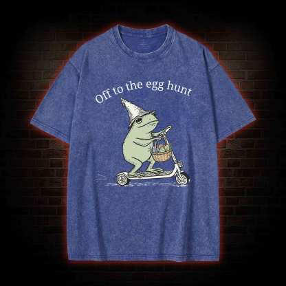 Off to the Egg Hunt Washed T-shirt