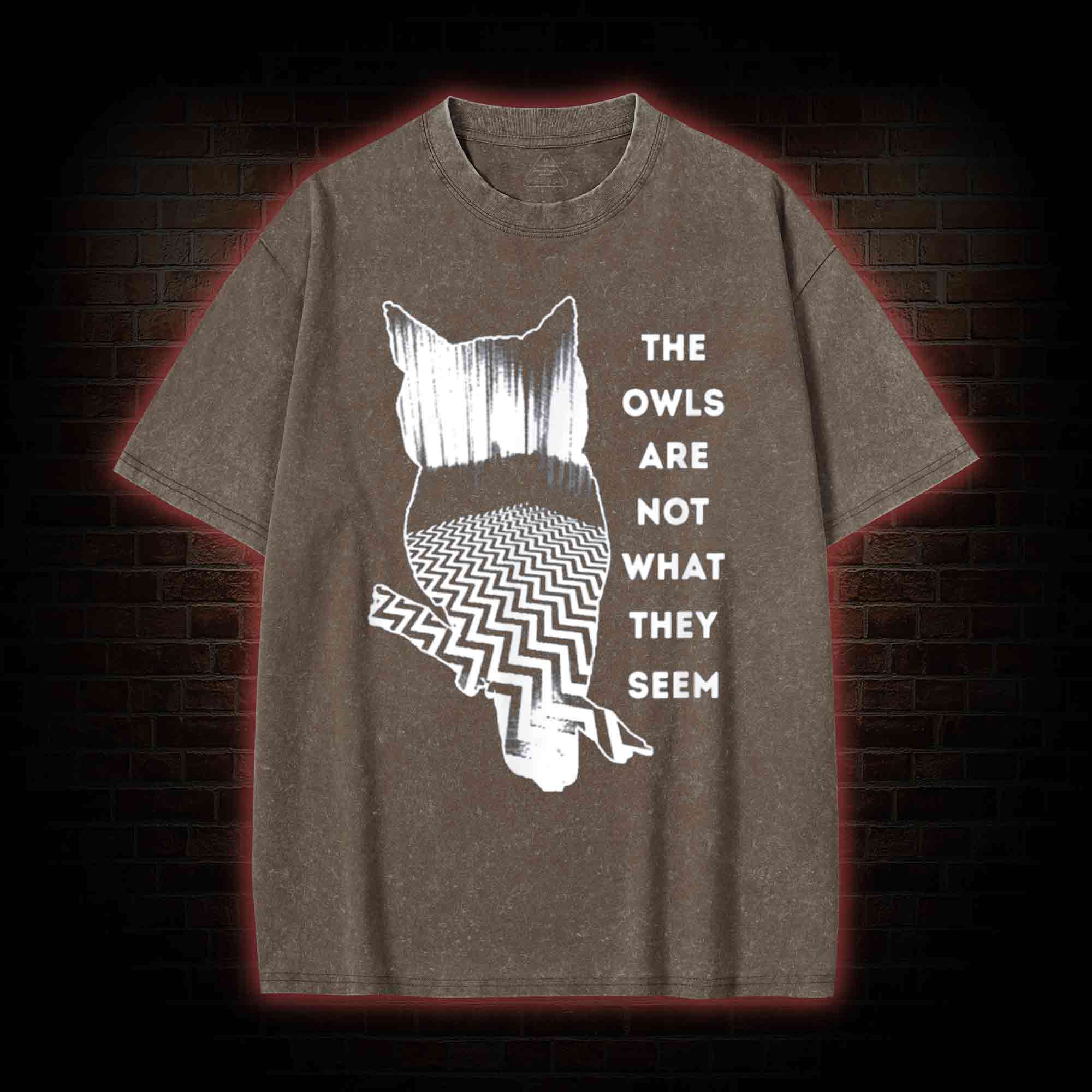 The Owls are Not What They Seem Washed T-shirt
