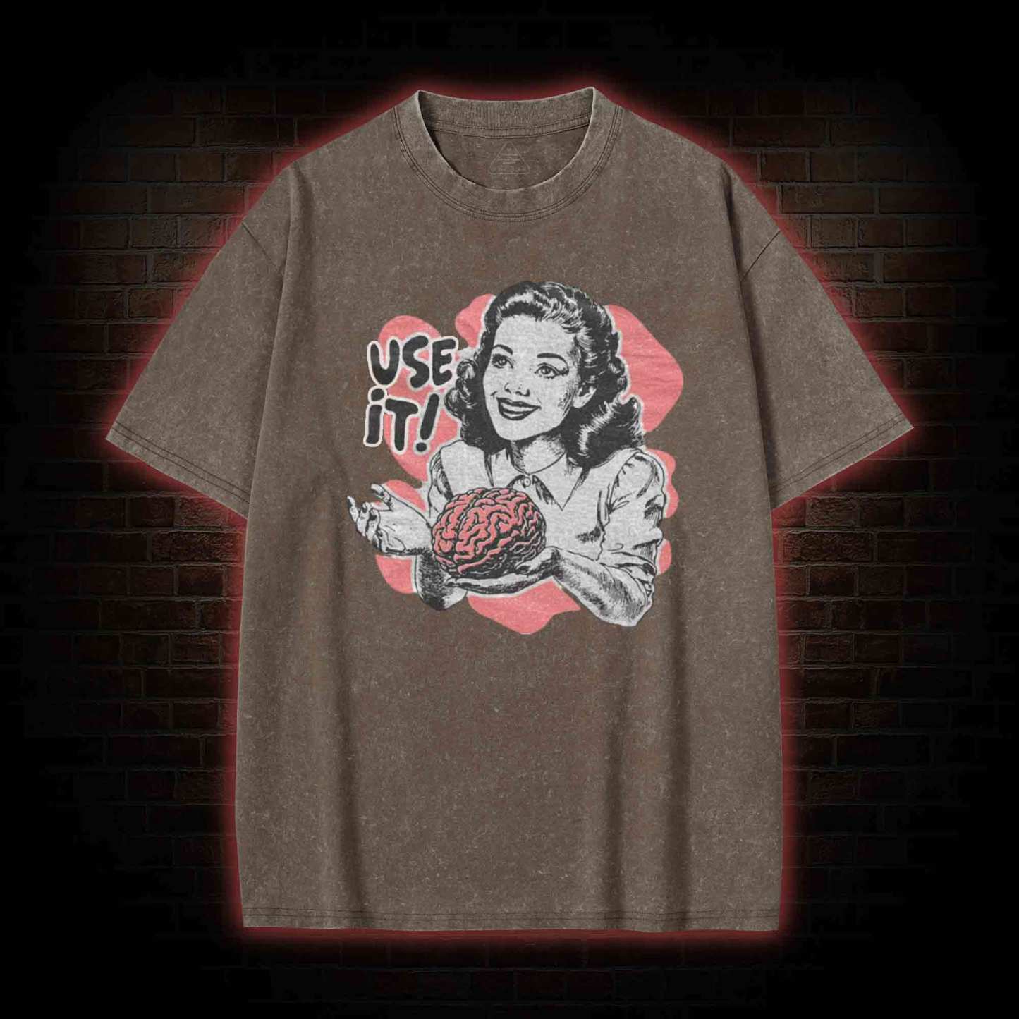 Use Your Brain Aesthetic Washed T-shirt
