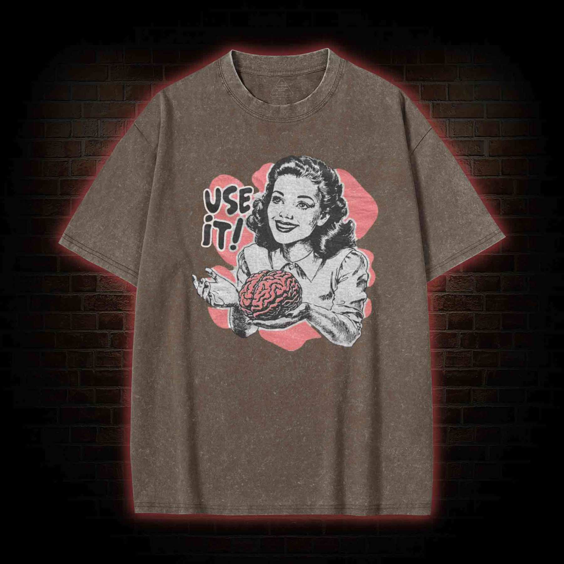 Use Your Brain Aesthetic Washed T-shirt