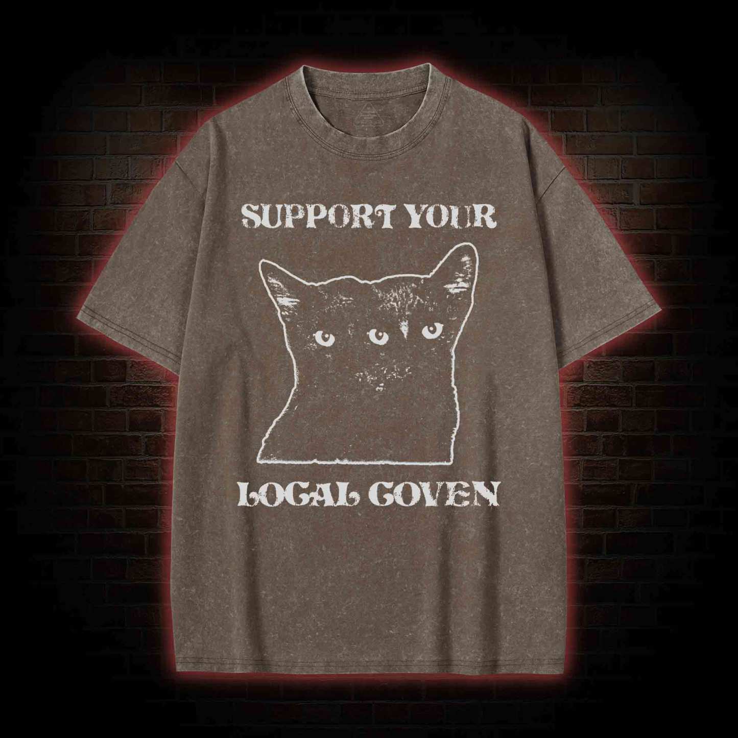  Support Your Local Coven Washed T-shirt