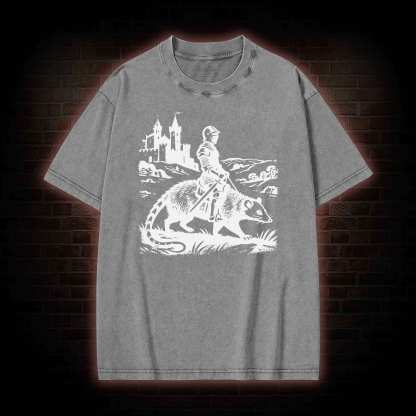 Knight Opossum Washed T-shirt