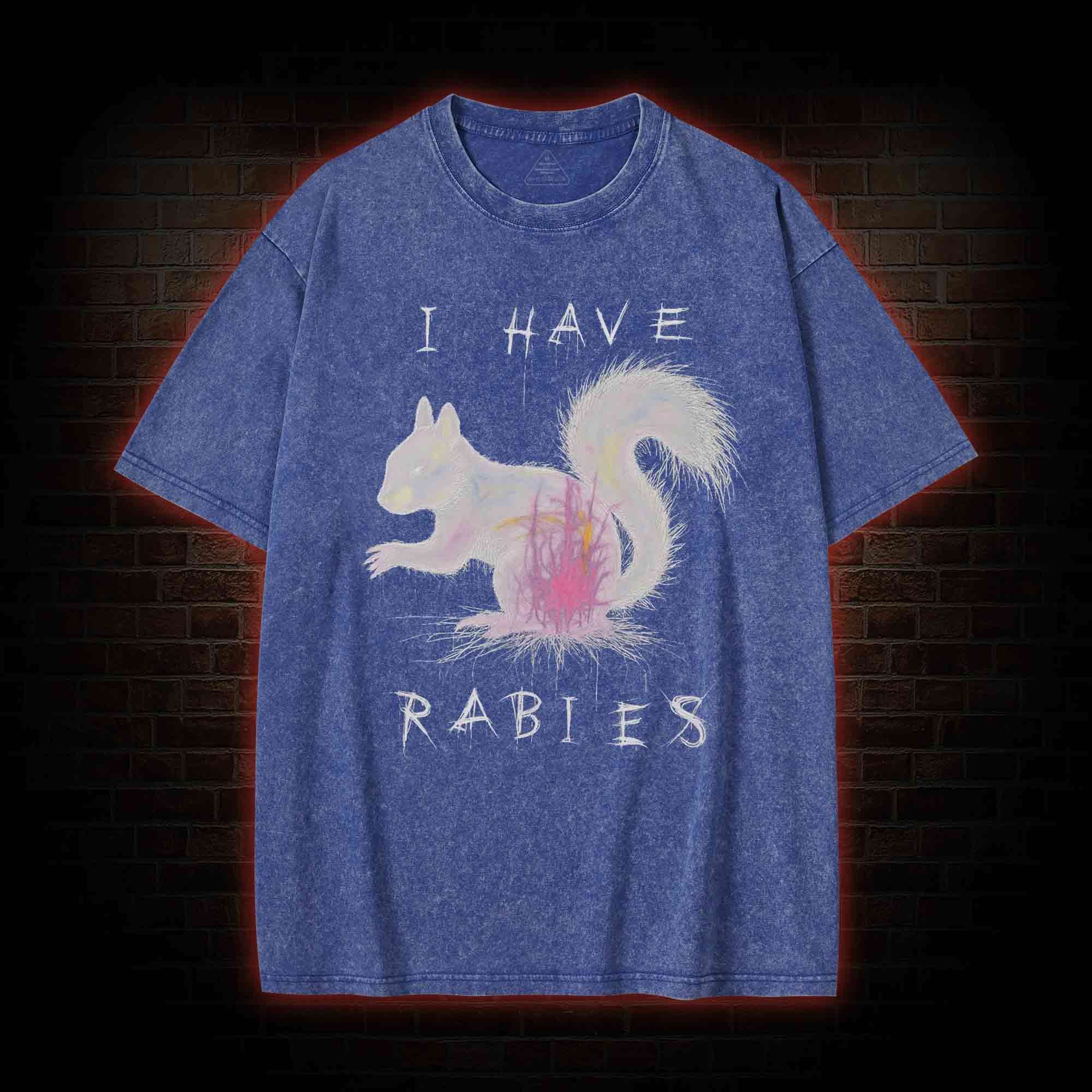 I Have Rabies Washed T-shirt