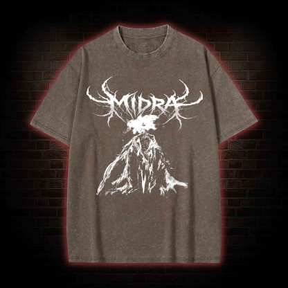 The Dark Moon Burns Washed T-shirt