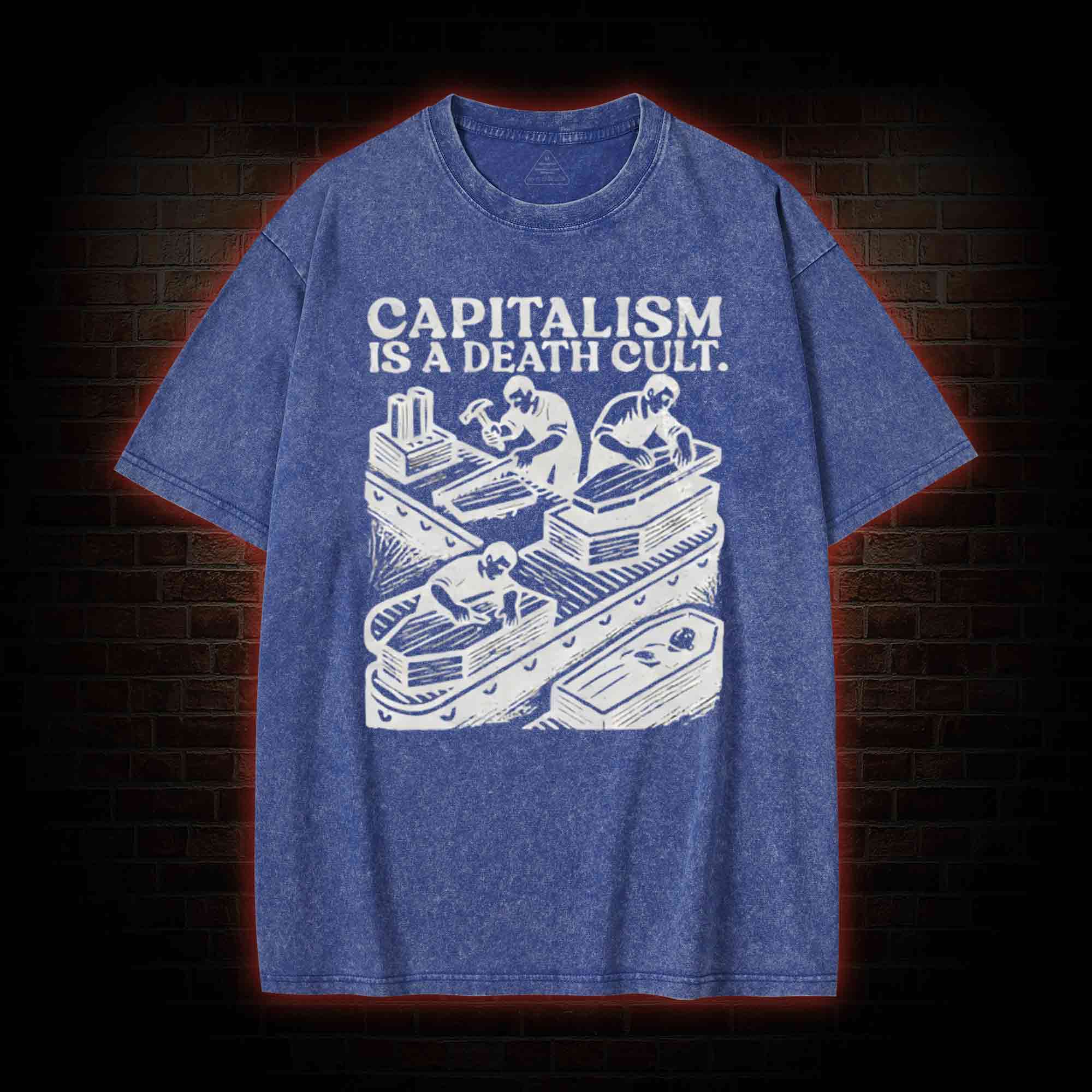 Capitalism is A Death Cult Washed T-shirt