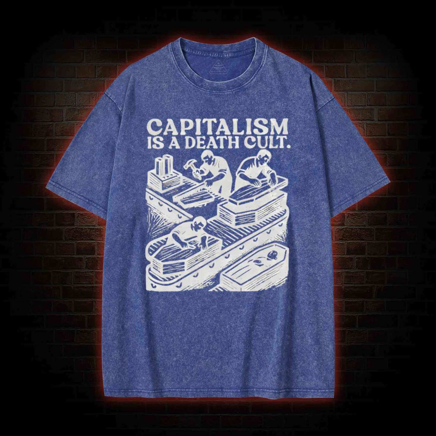Capitalism is A Death Cult Washed T-shirt