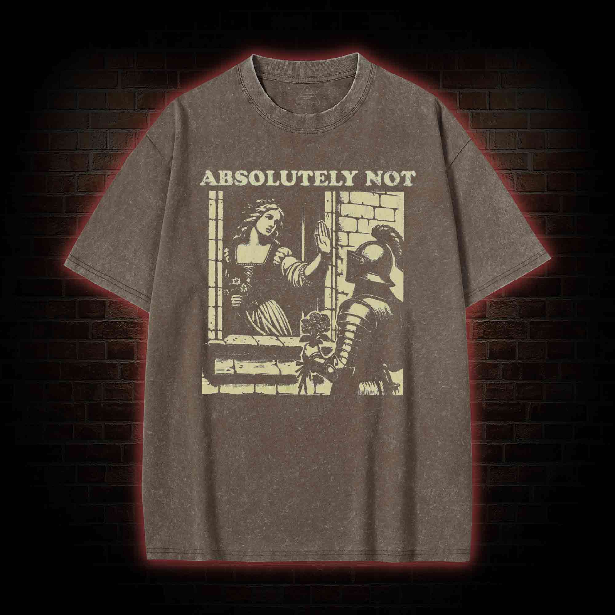 Knightcore Aesthetic Washed T-shirt