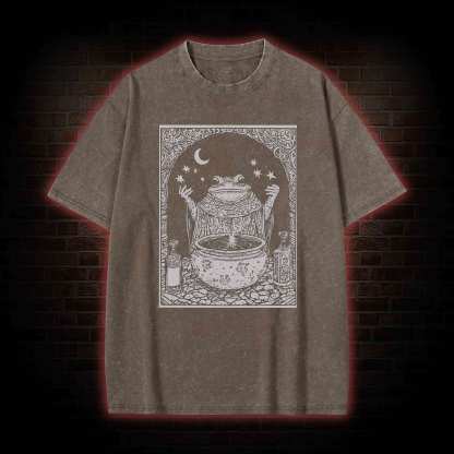 Frog Wizard Washed T-shirt