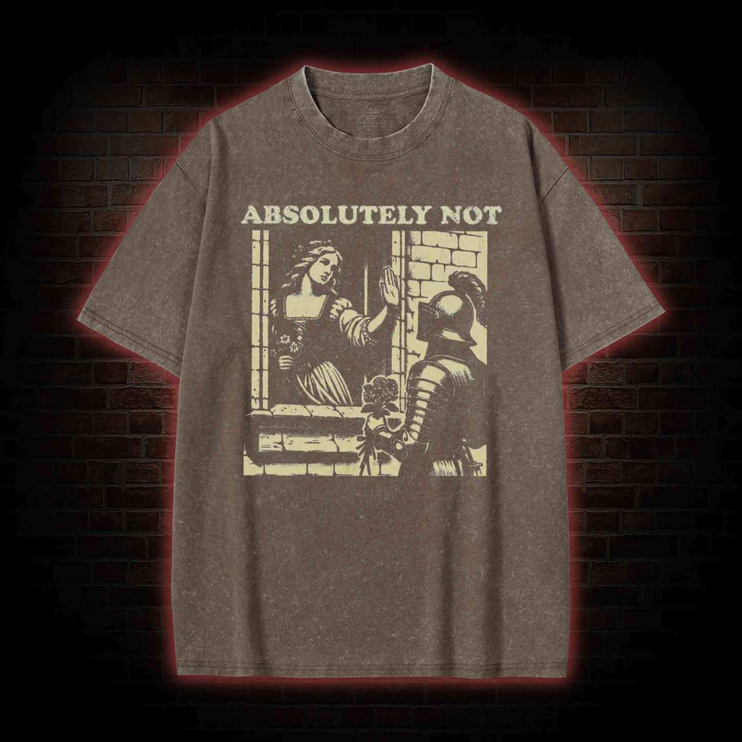 Knightcore Aesthetic Washed T-shirt