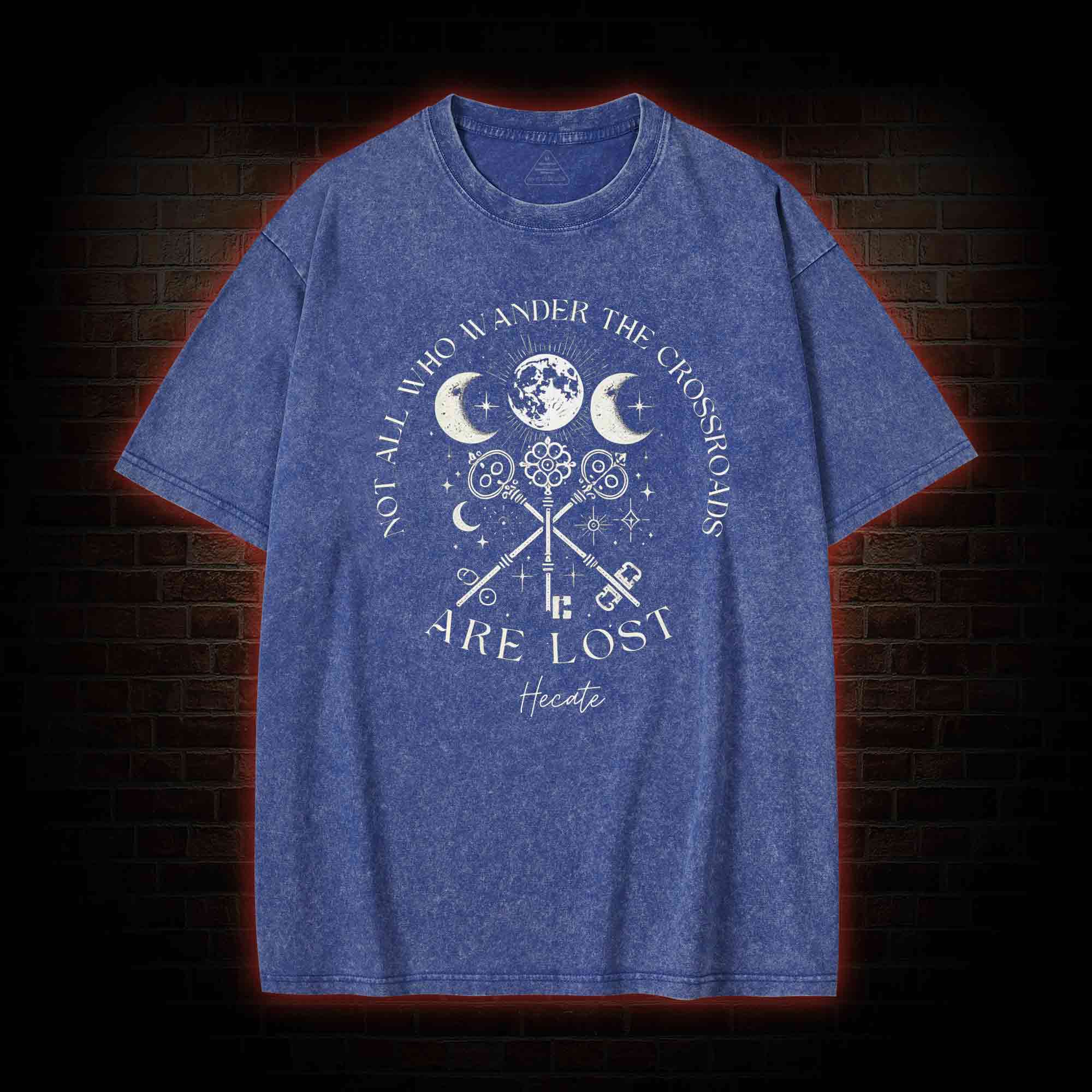 Not All Who Wander the Crossroads are Lost Washed T-shirt