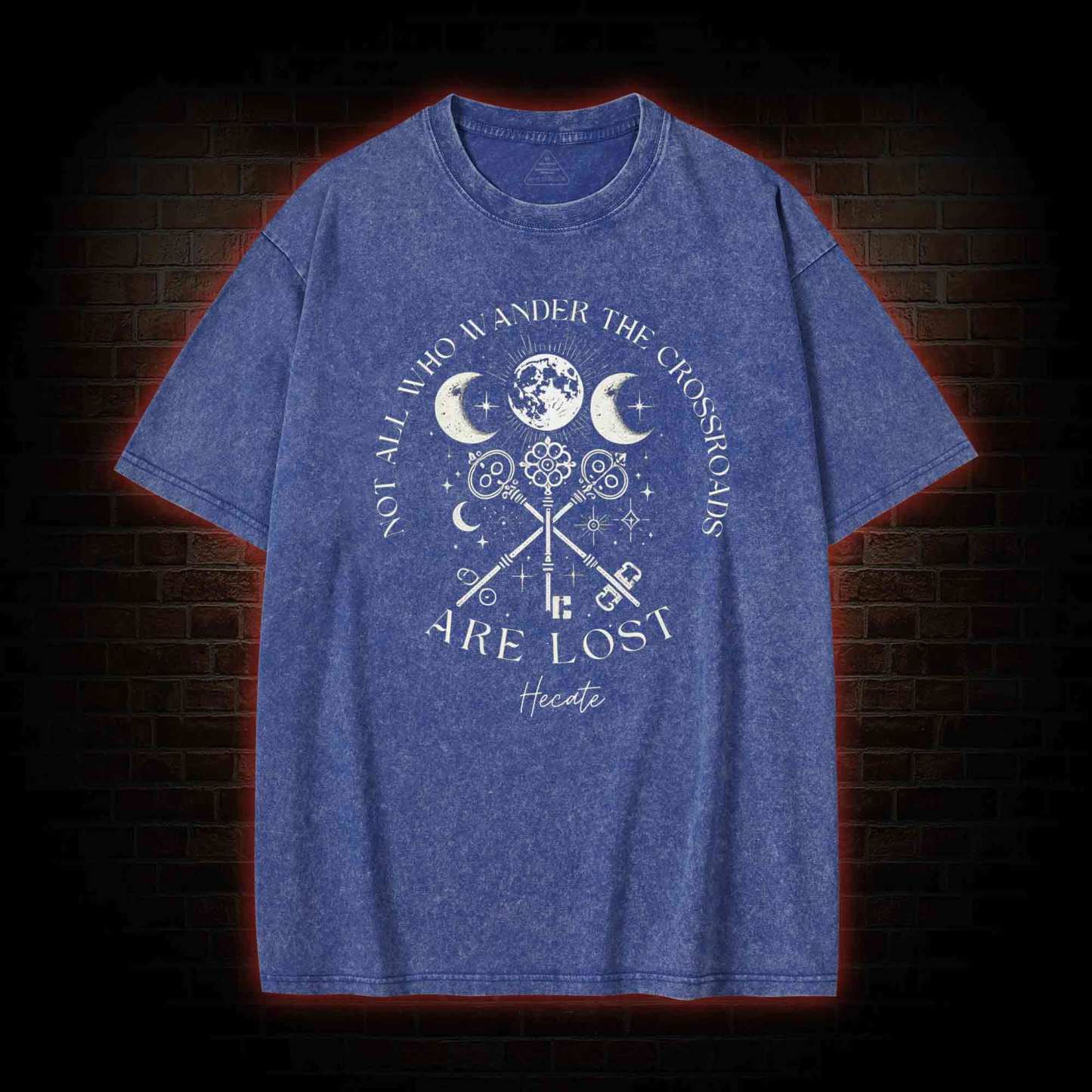 Not All Who Wander the Crossroads are Lost Washed T-shirt