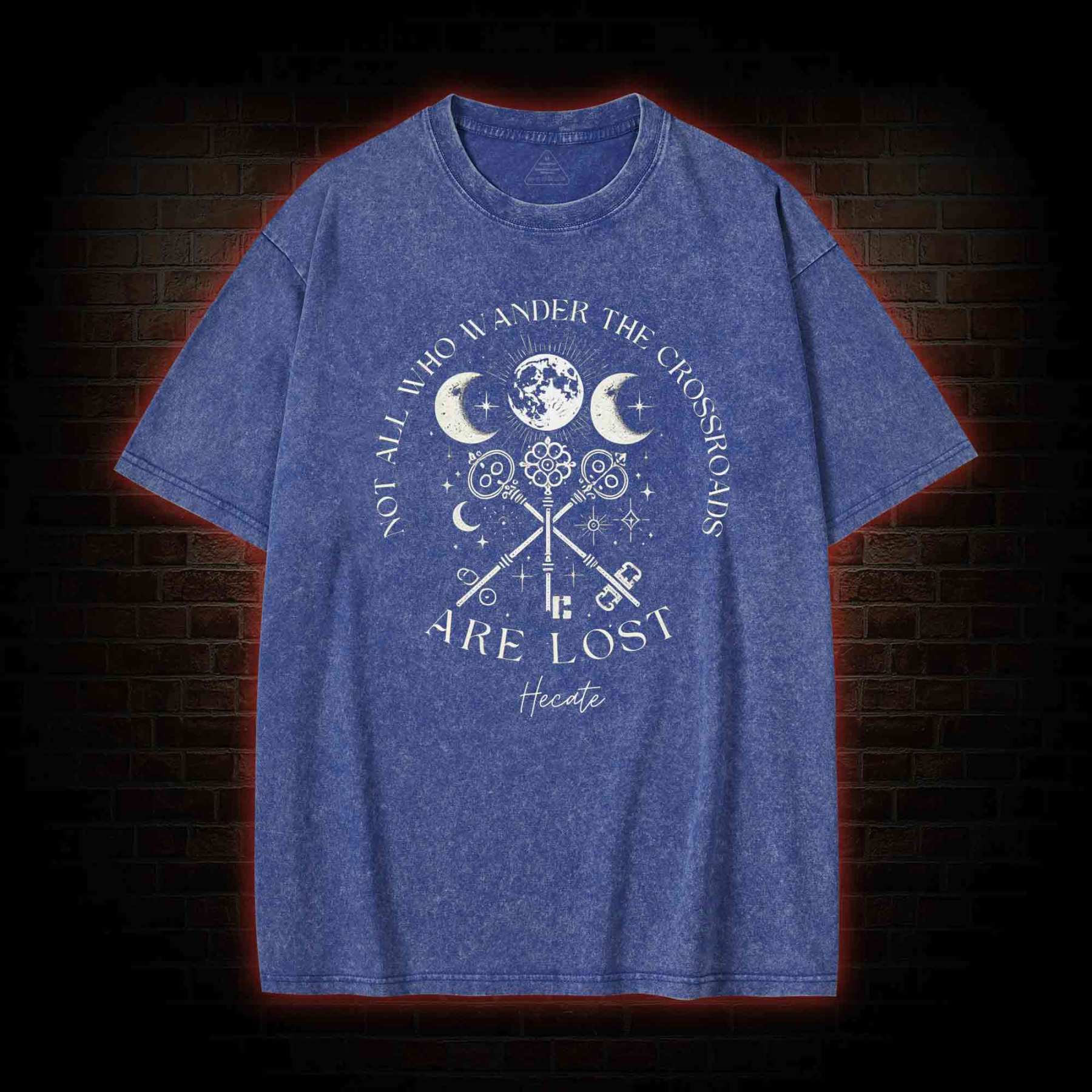 Not All Who Wander the Crossroads are Lost Washed T-shirt