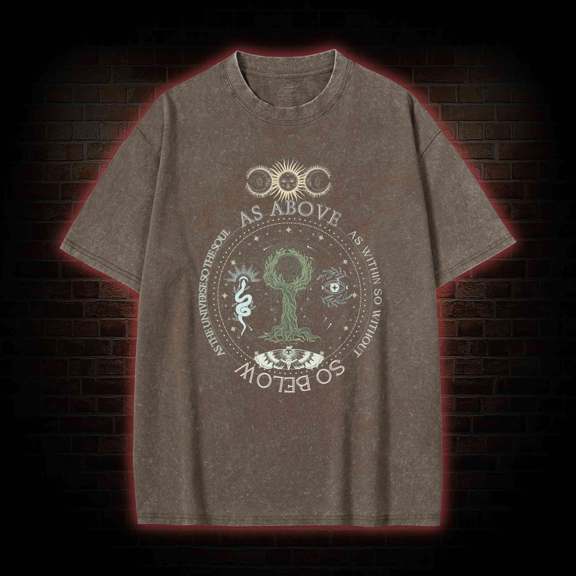 As Above so Below Washed T-shirt
