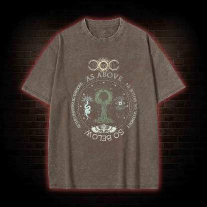 As Above so Below Washed T-shirt