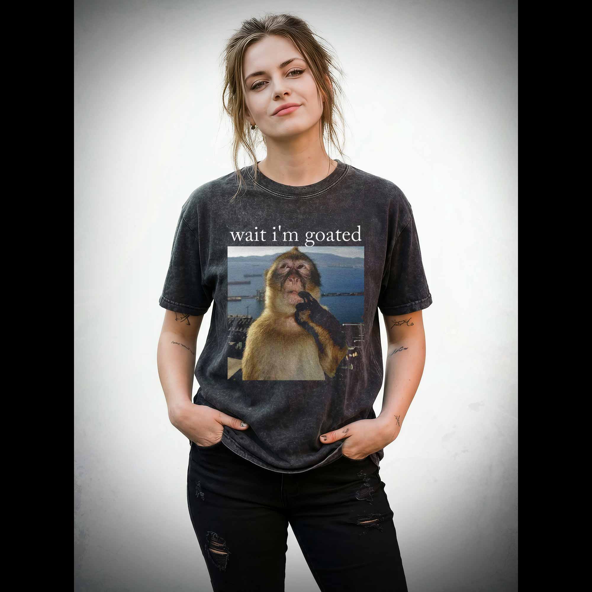 Wait I'm Goated Washed T-shirt