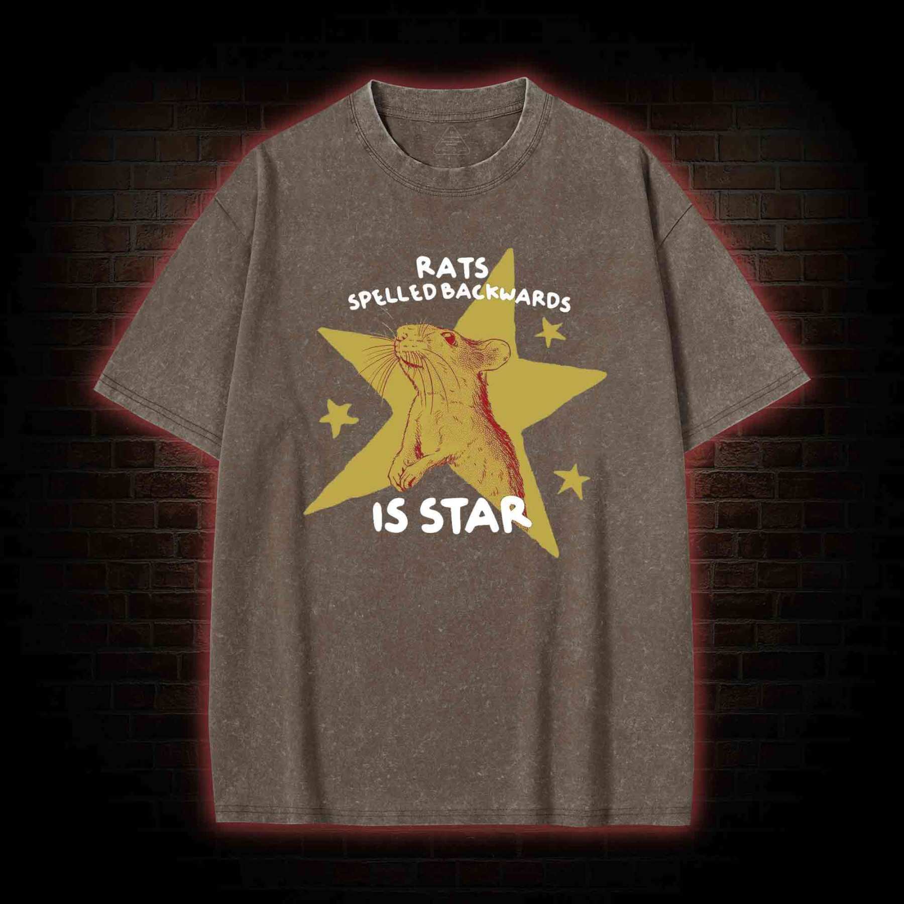 Rats Spelled Backwards is Star Washed T-shirt