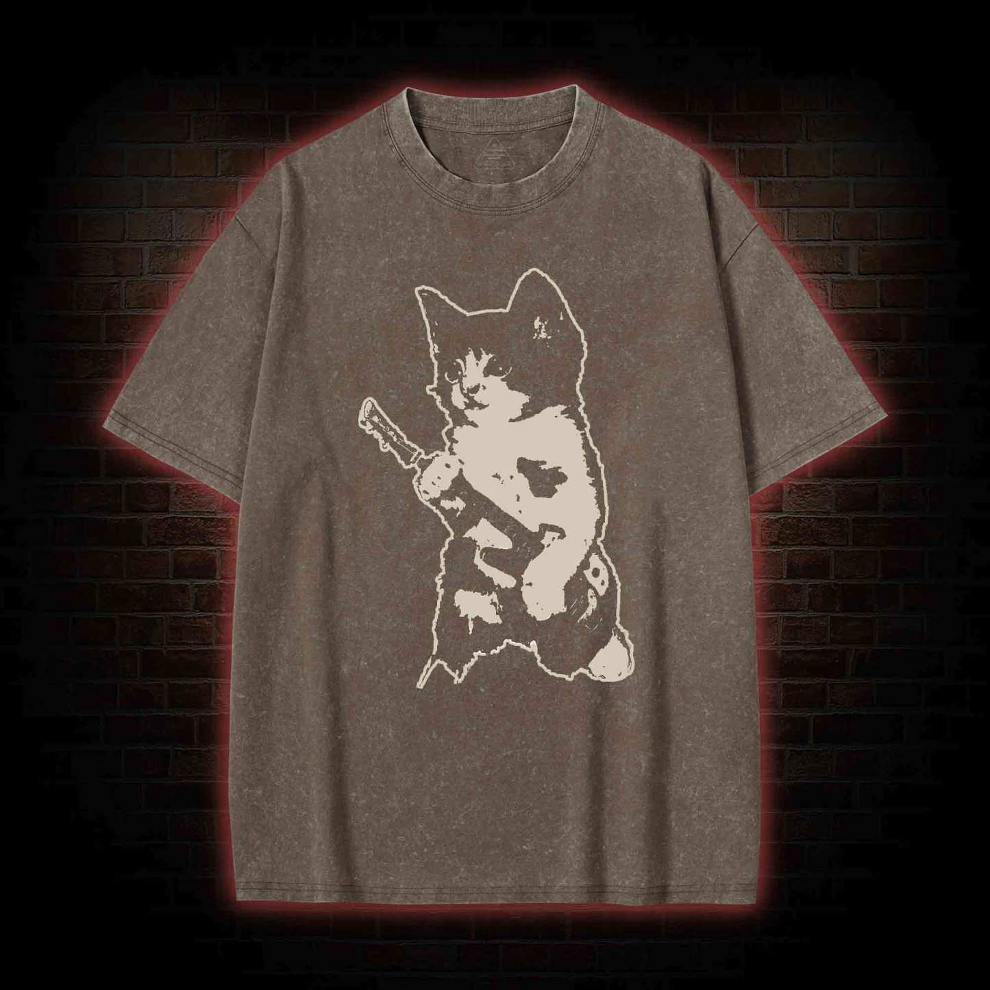 Rockstar Kitten Washed T-shirt