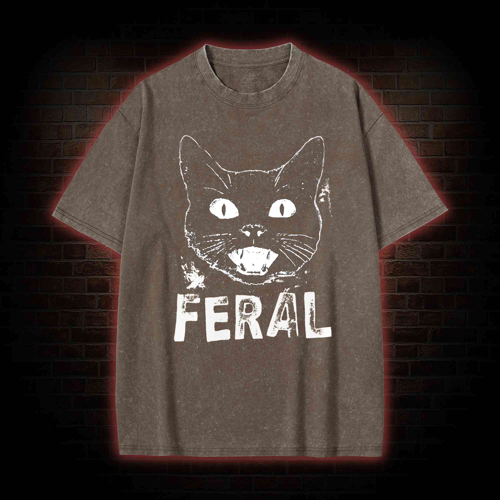 Feral Cat Washed T-shirt