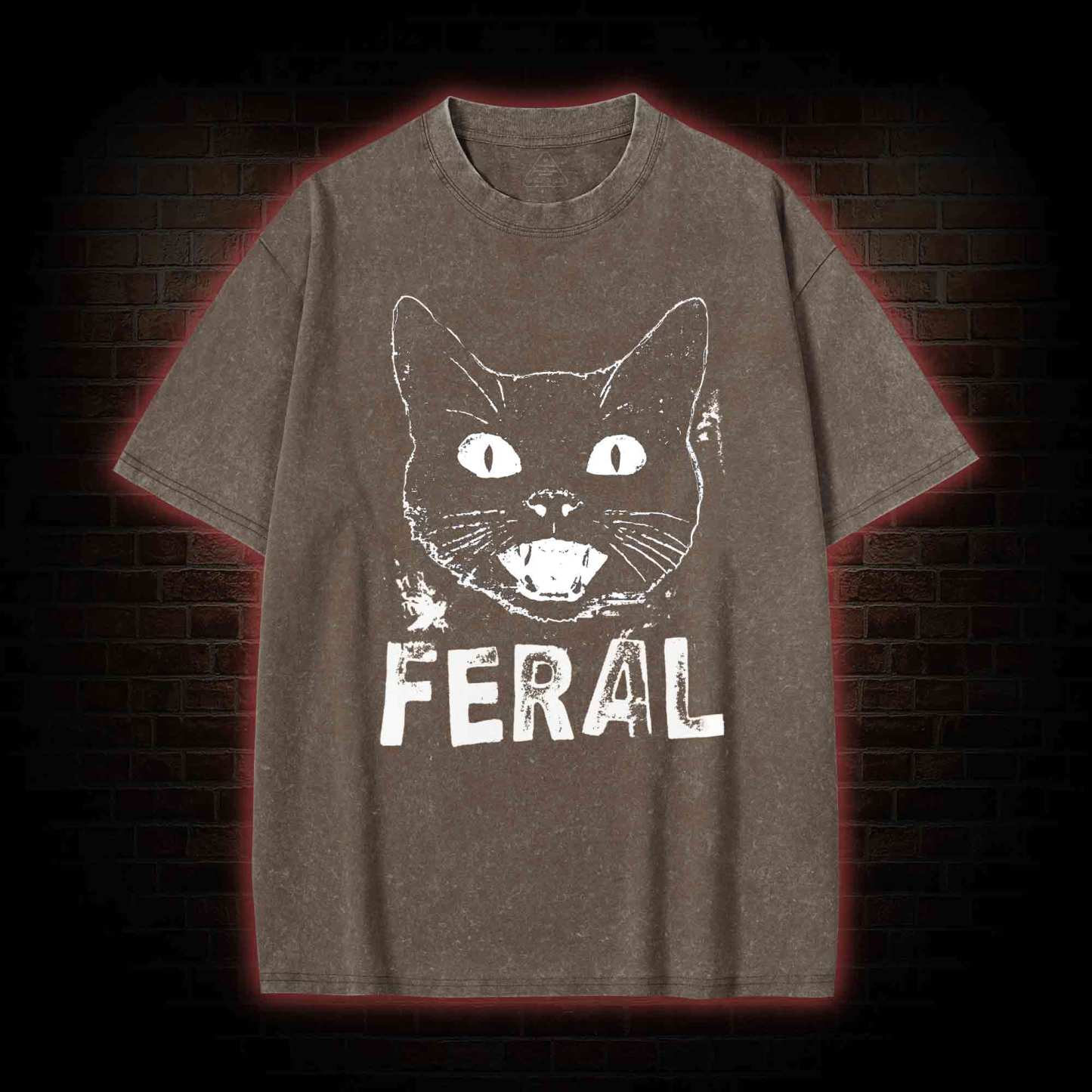 Feral Cat Washed T-shirt