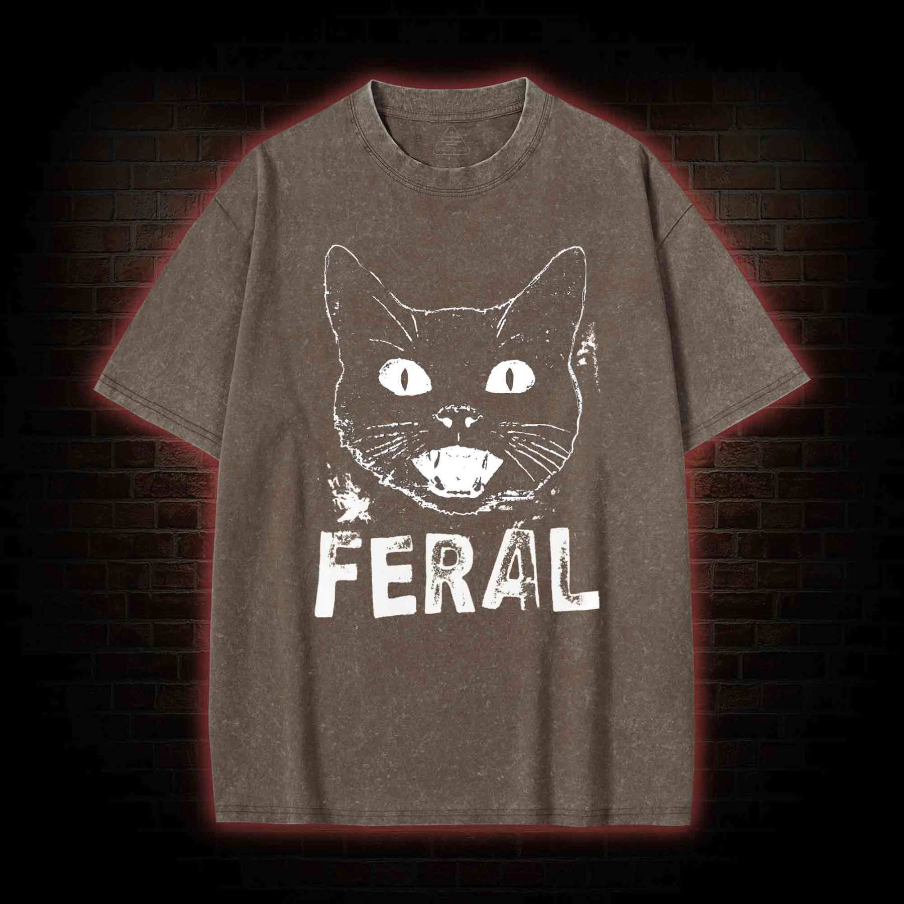 Feral Cat Washed T-shirt