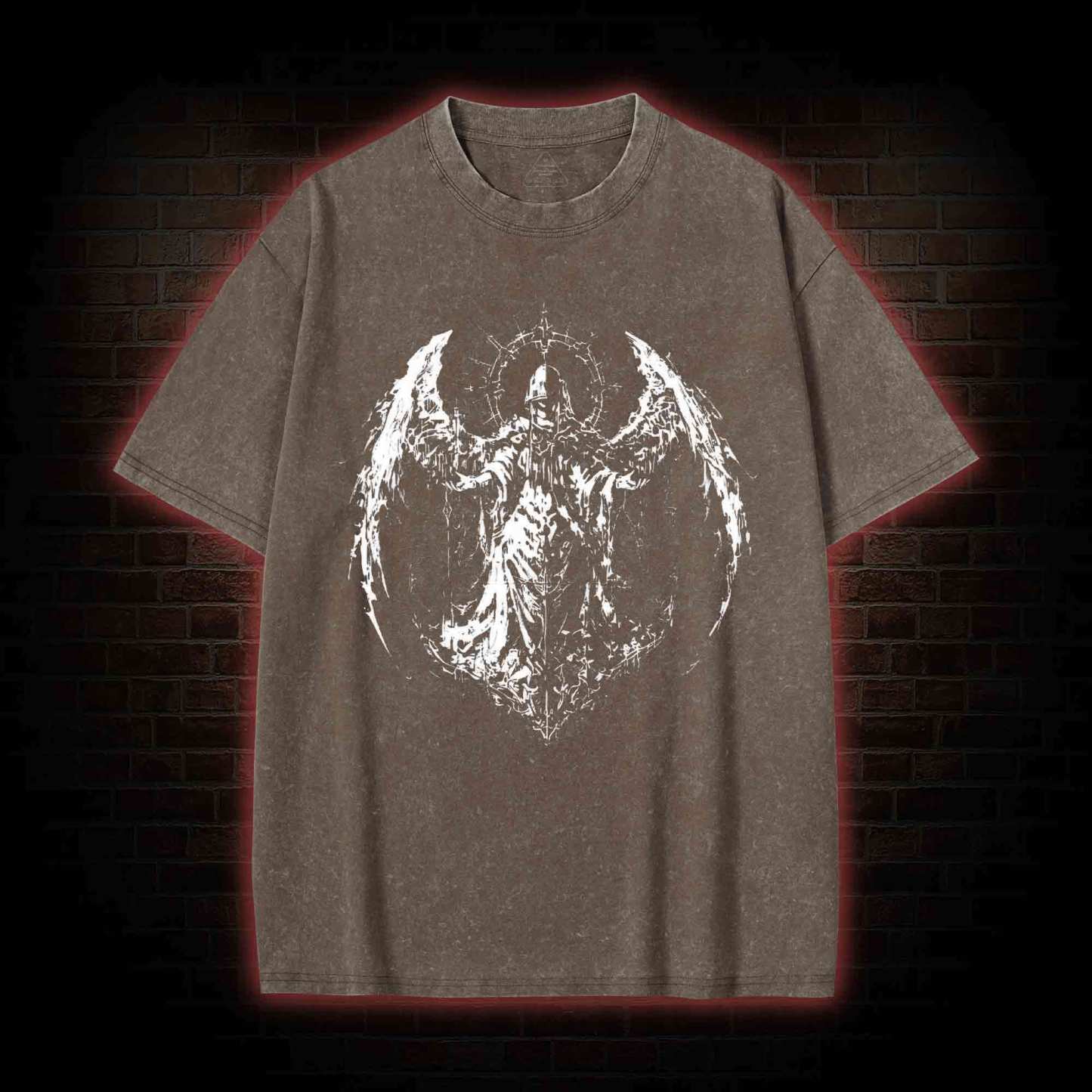 Gothic Angel Washed T-shirt