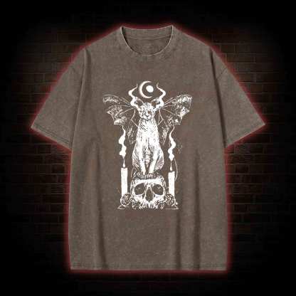 Sphynx Cat Washed T-shirt