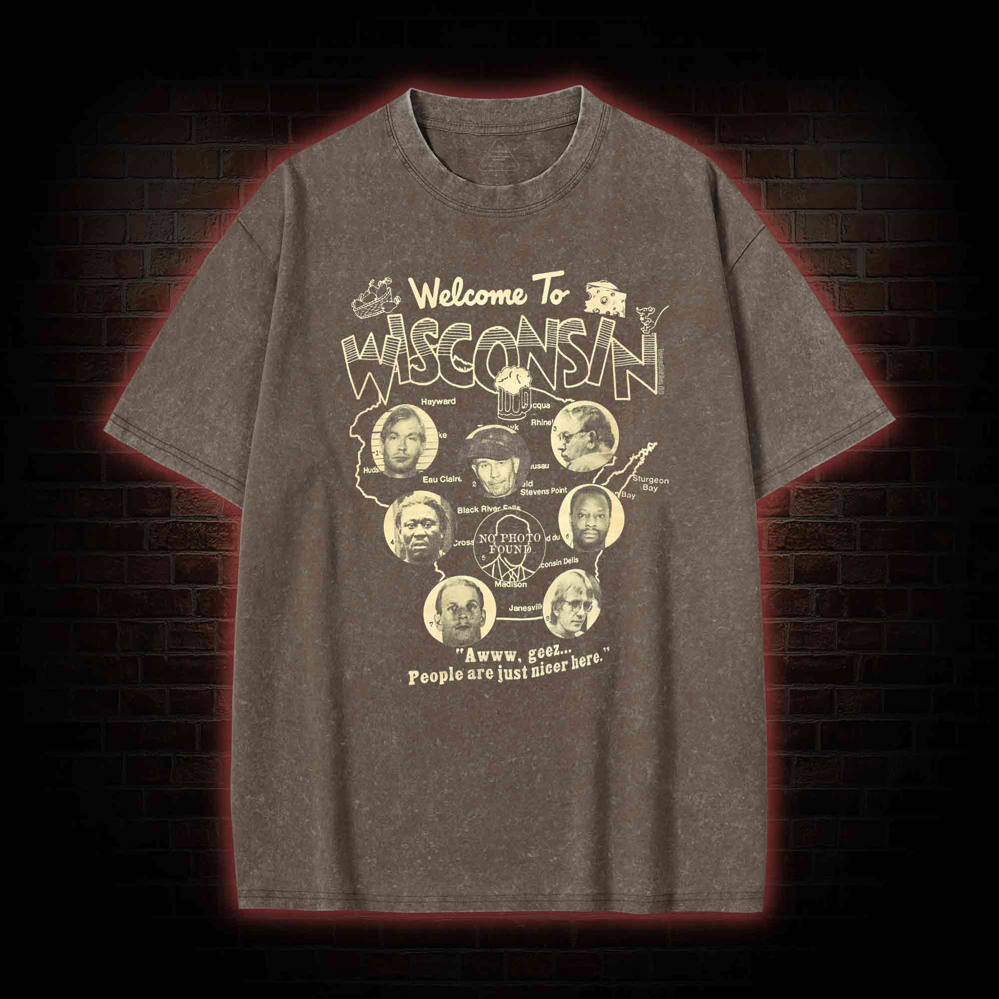 Welcome to Wisconsin Washed T-shirt