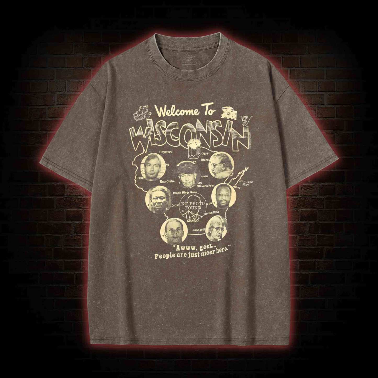 Welcome to Wisconsin Washed T-shirt