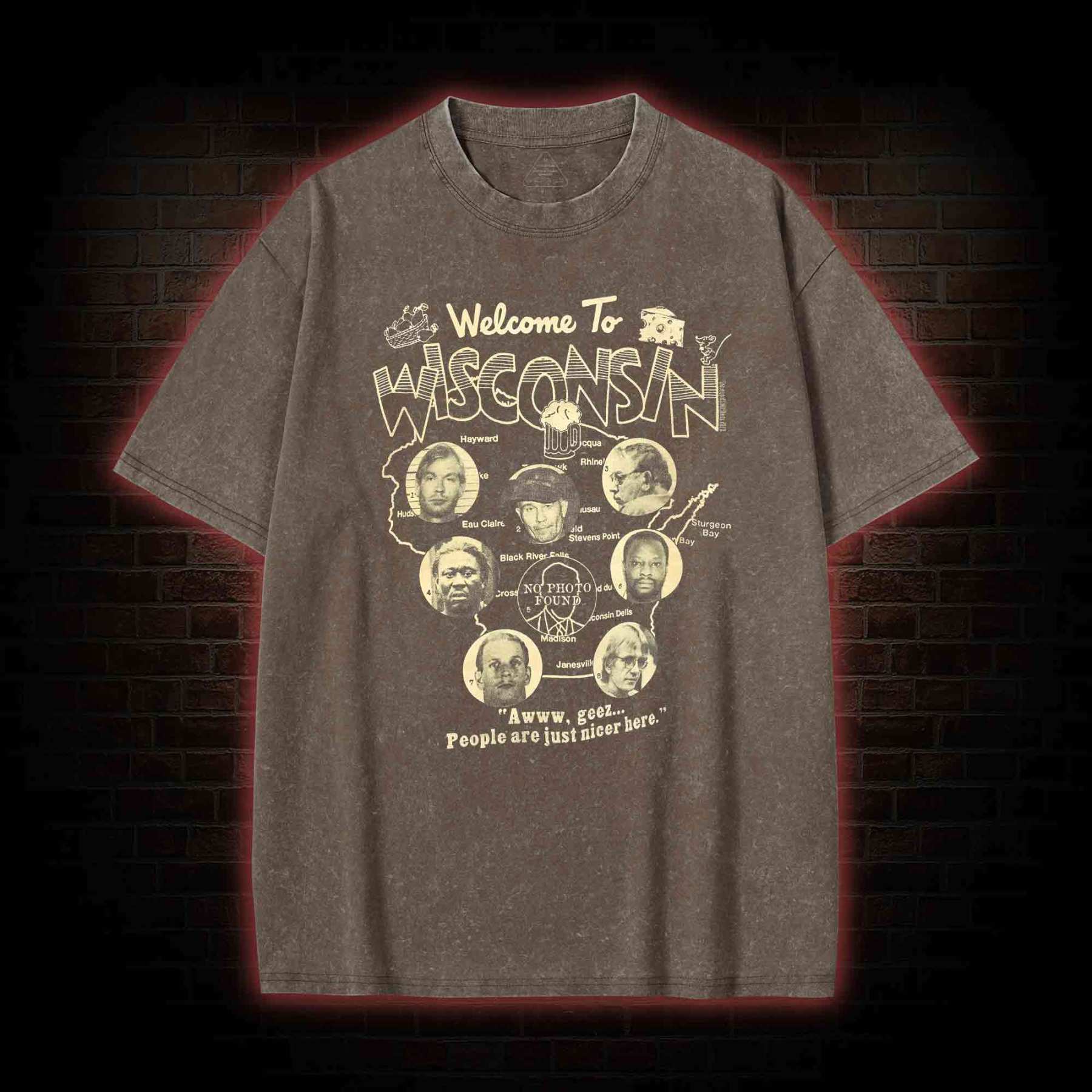 Welcome to Wisconsin Washed T-shirt