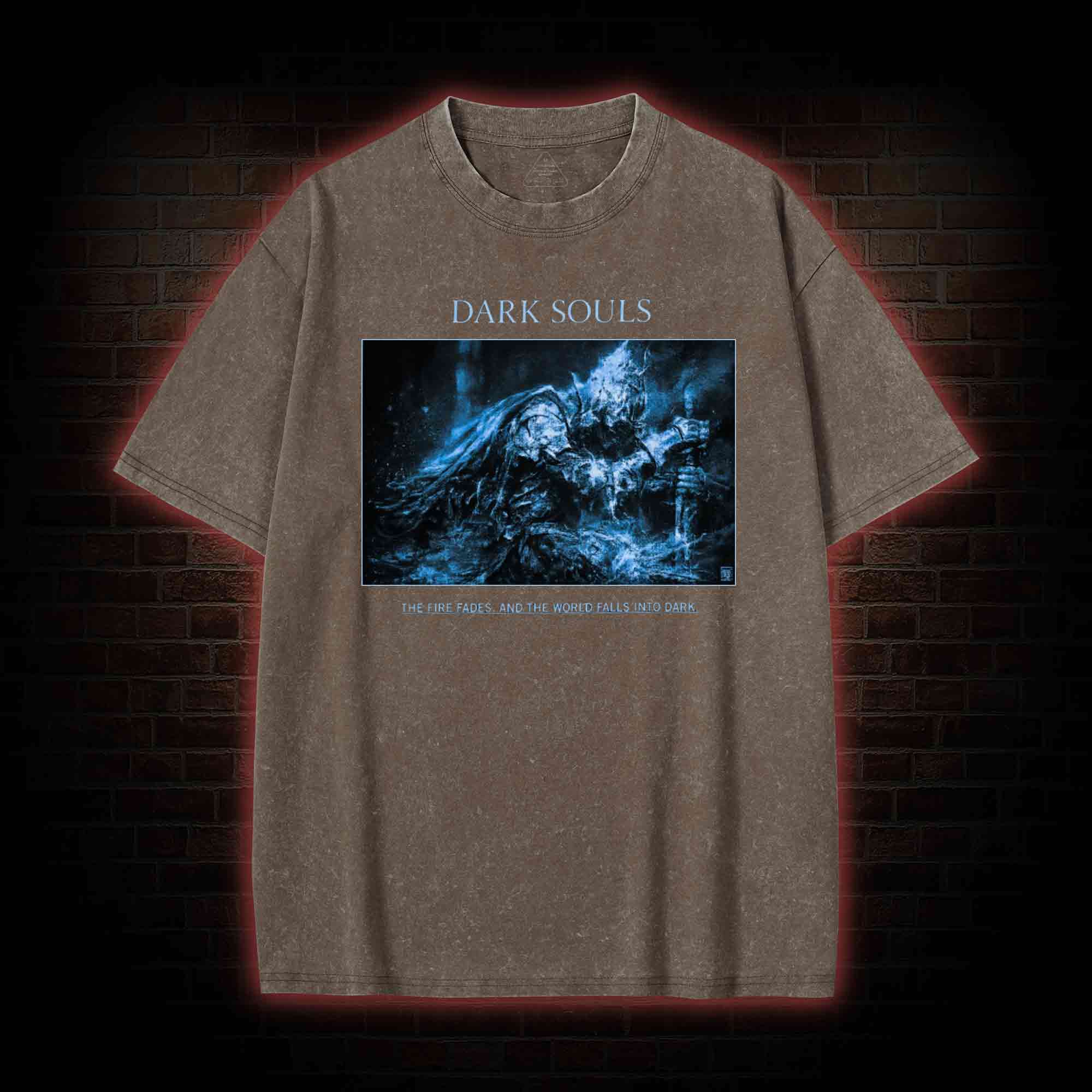 The World Falls into Dark Washed T-shirt