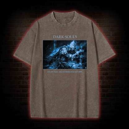 The World Falls into Dark Washed T-shirt
