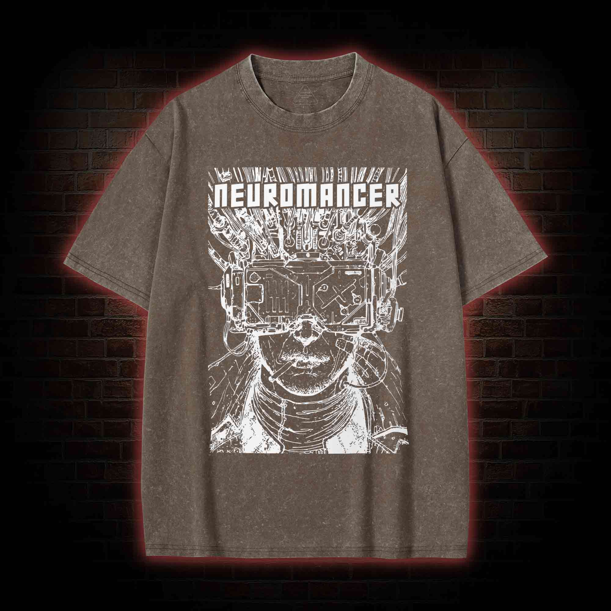 A TV Set with No Signal Washed T-shirt