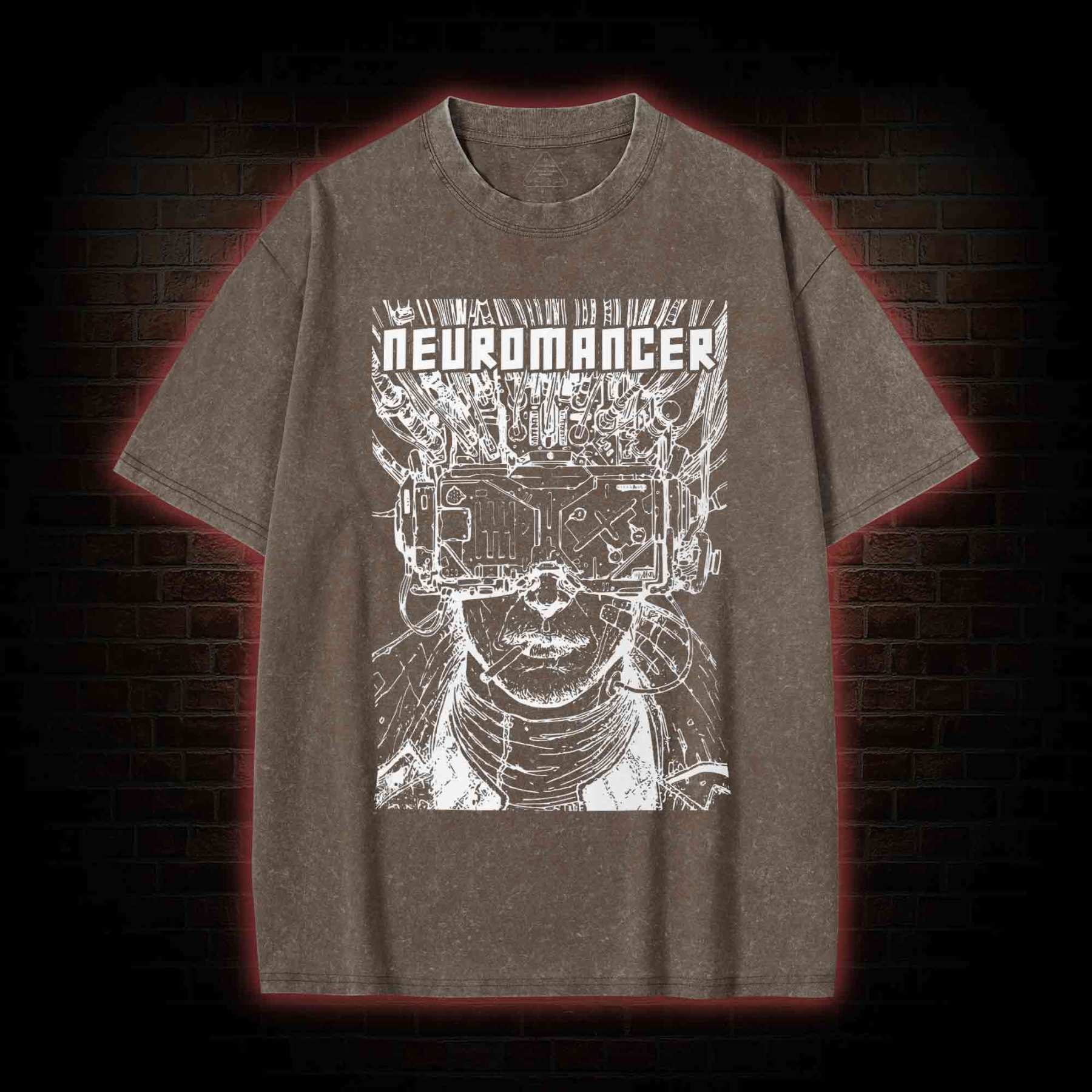 A TV Set with No Signal Washed T-shirt