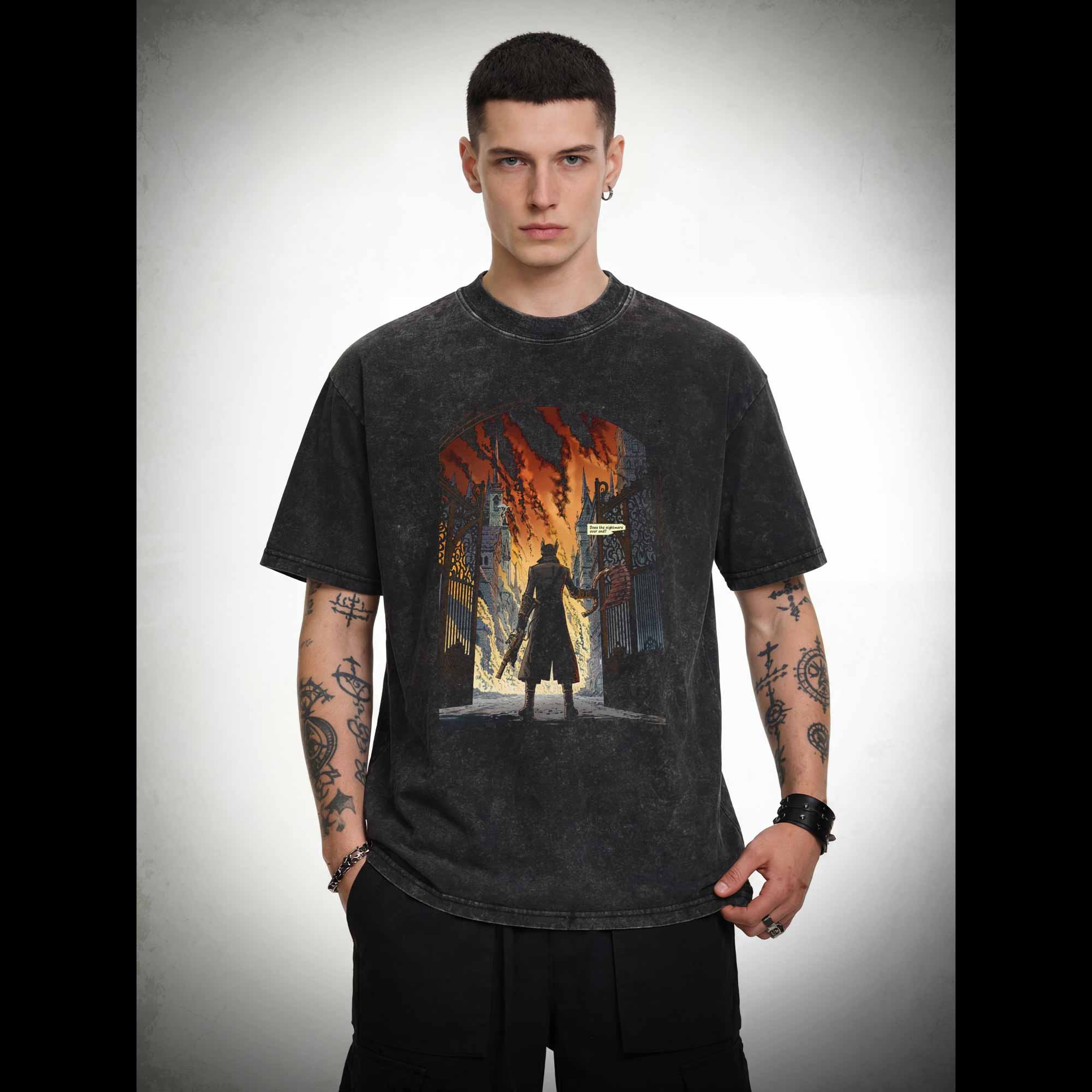 Does the Nightmare Ever End Washed T-shirt