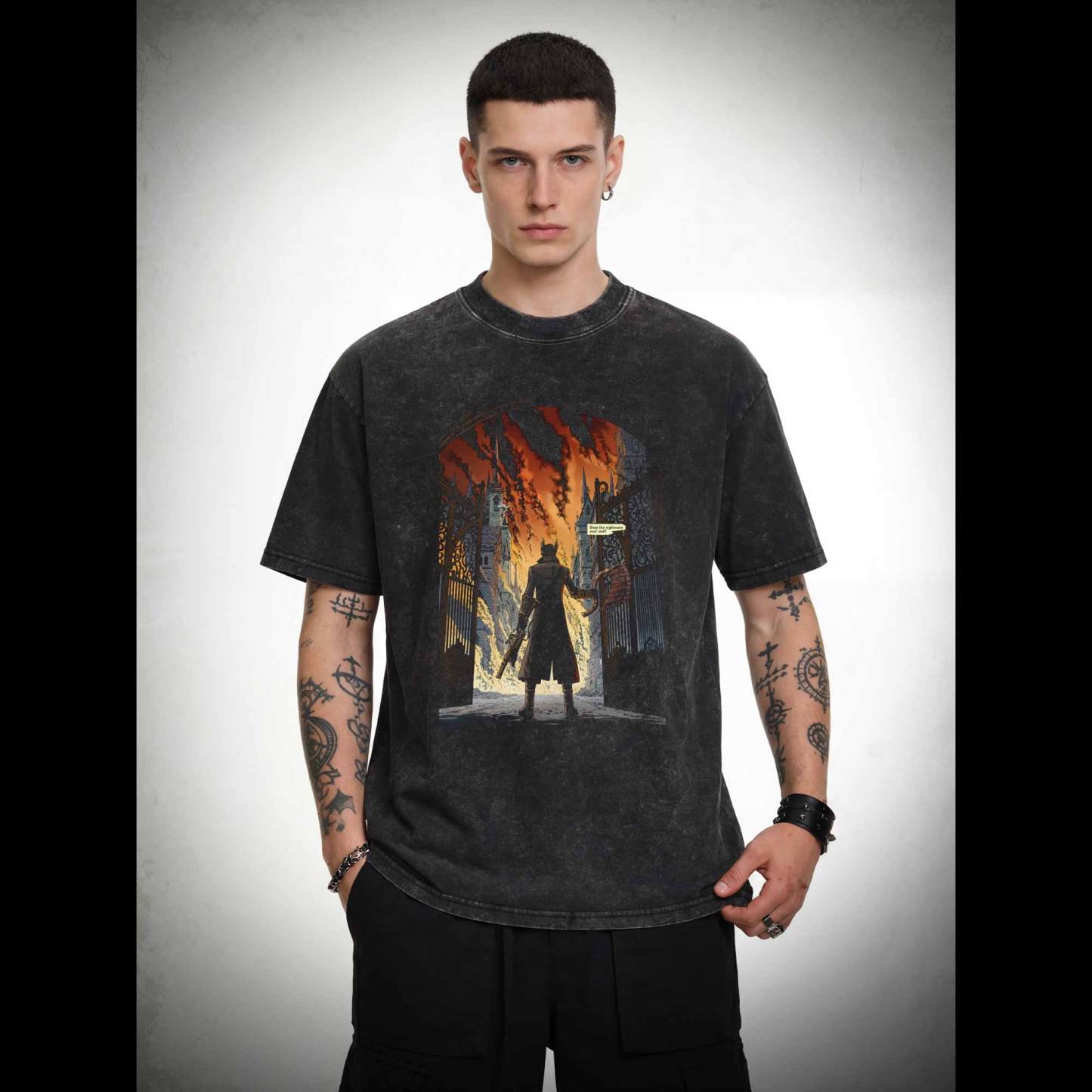 Does the Nightmare Ever End Washed T-shirt