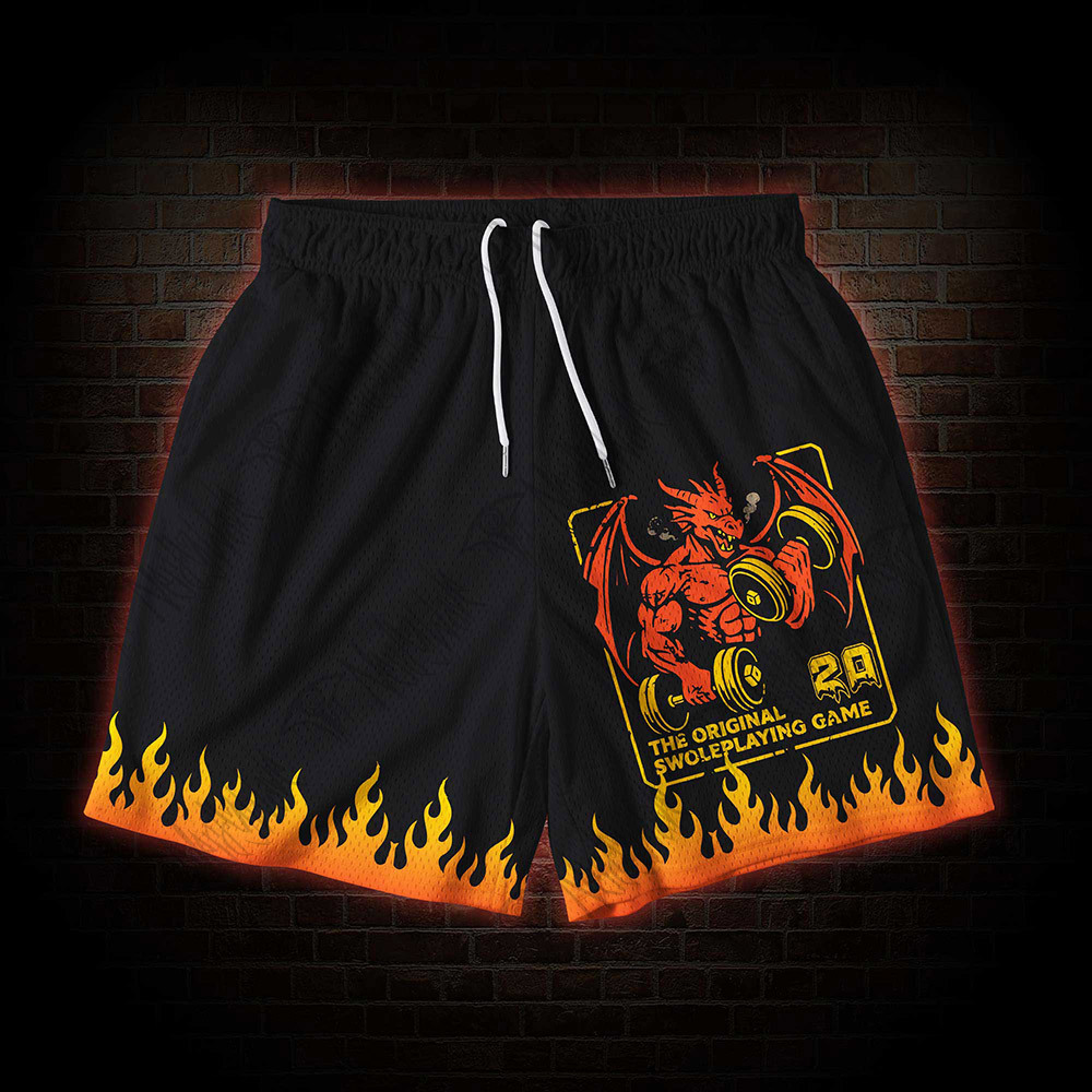 Dumbbells&Dragons Mesh Shorts