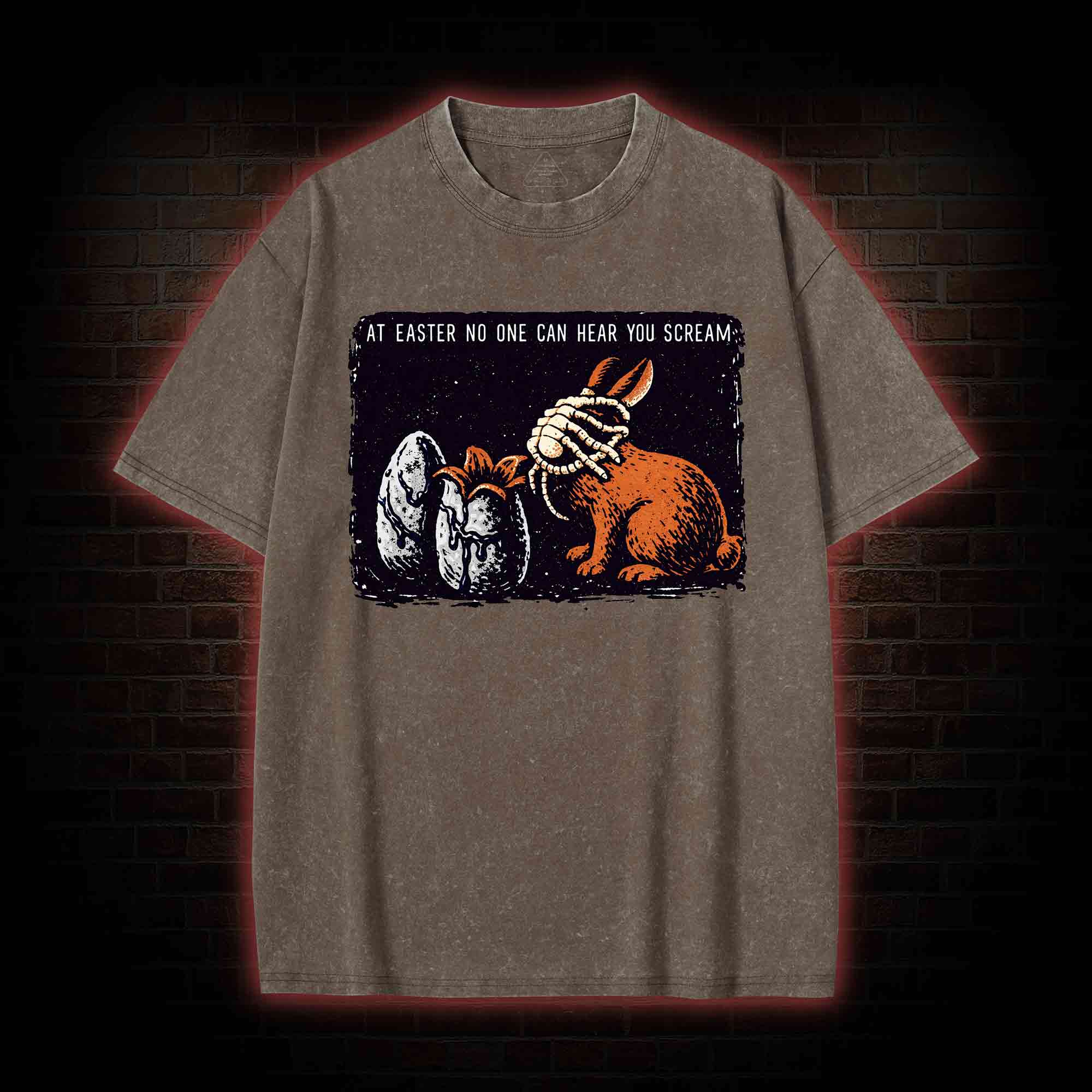 No One can Hear You Scream Washed T-shirt