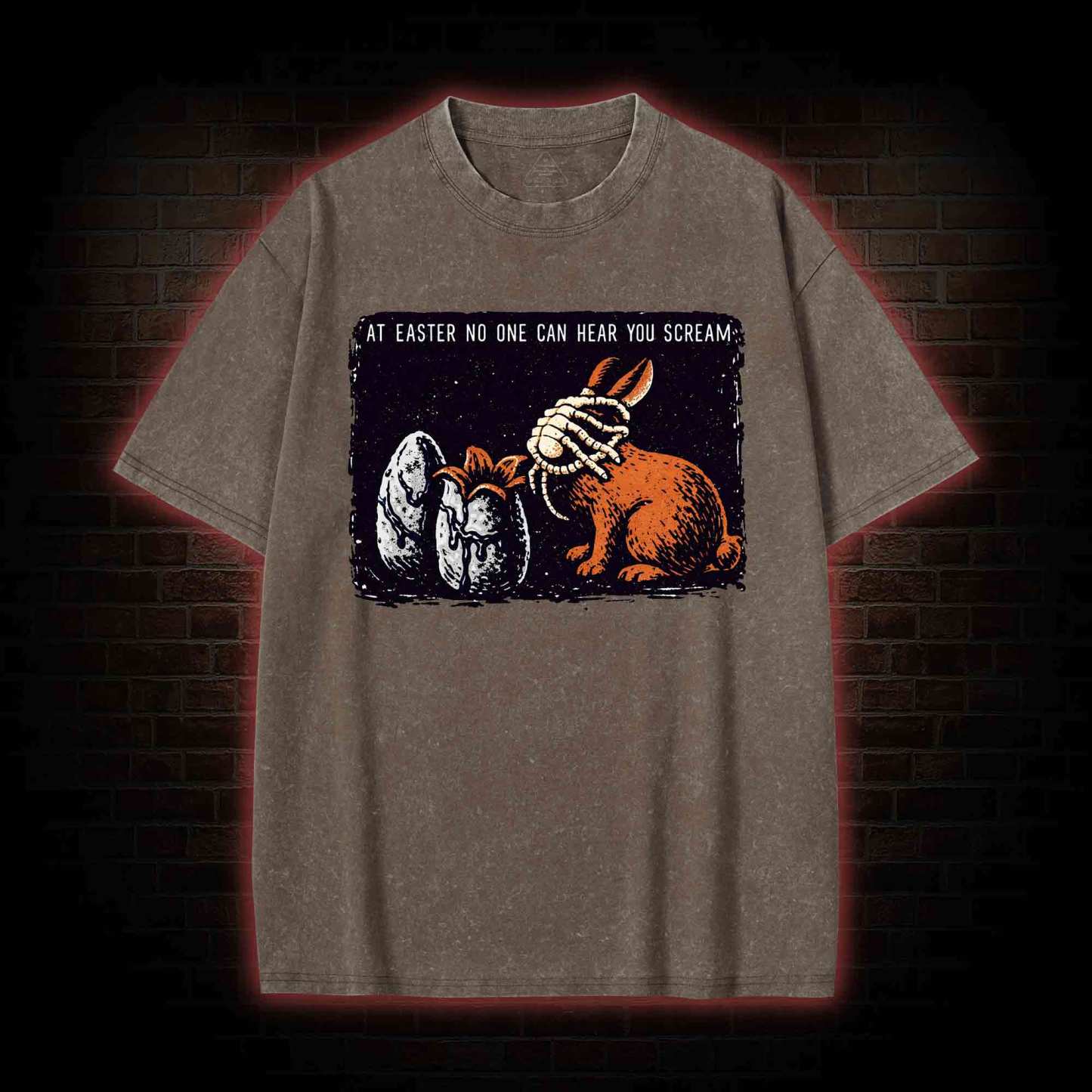 No One can Hear You Scream Washed T-shirt