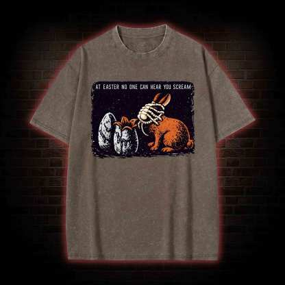No One can Hear You Scream Washed T-shirt