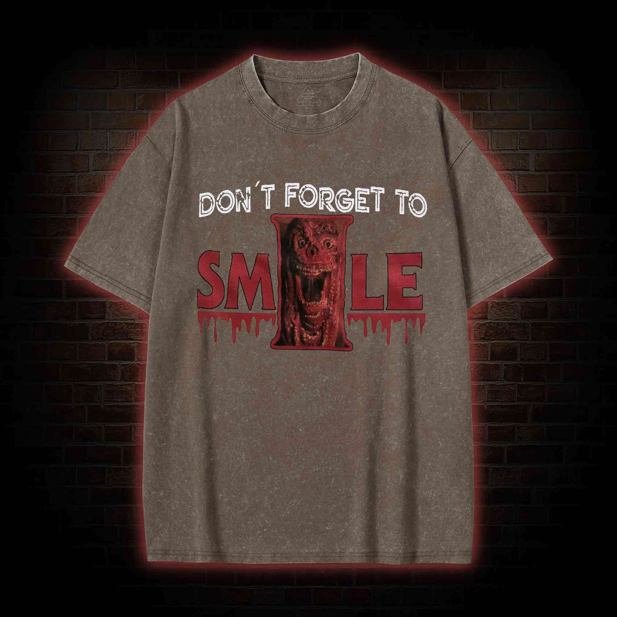 Don't Forget to Smile Washed T-shirt