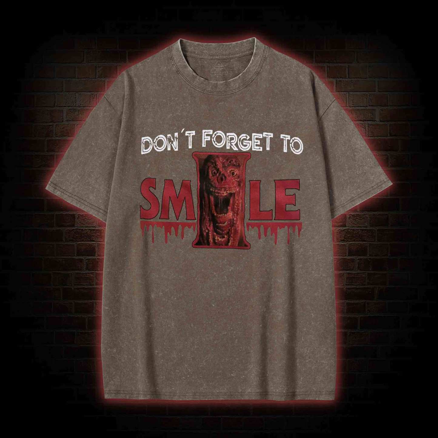 Don't Forget to Smile Washed T-shirt