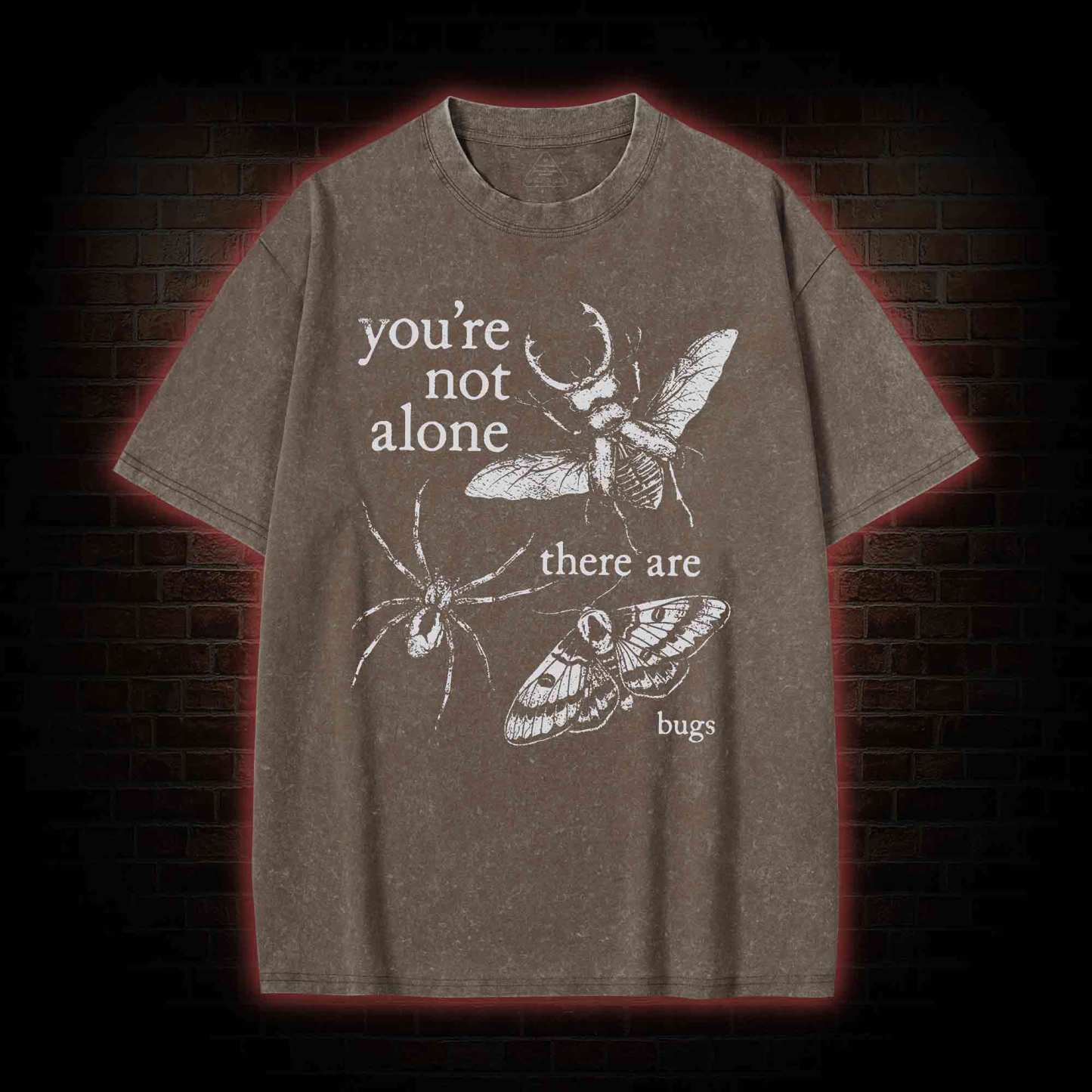 You're Not Alone Washed T-shirt